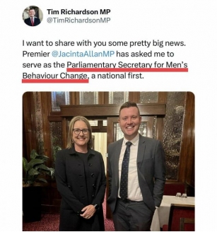 Australian Premier Creates Ministry In Charge Of 'Changing Men's Behavior'