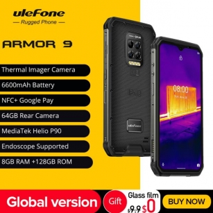 Ulefone Armor 9 Thermal Imager Camera Rugged Phone Android 10 Helio P90 Octa-Core 8GB+128GB Mobile Phone 6600mAh Smartphone