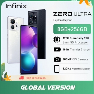 Infinix Zero Ultra 5G 8GB 256GB Smartphone D920 6nm 5G Processor 180W Thunder Charge Mobile Phone 200MP 6.8