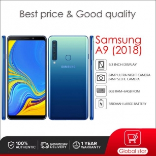 Original Unlocked Samsung Galaxy A9 (2018) A920F A9 Star Pro Octa-core Wi-Fi 24MP 6.4'128GB 6GB RAM Fast Charging 4G