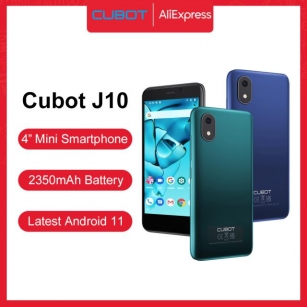 Cubot J10 Smartphone 4-Inch Mini Screen 5MP Rear Camera 2350mAh Android 11 Dual SIM Card Telephone Face ID Cheap Cell Phone 3G