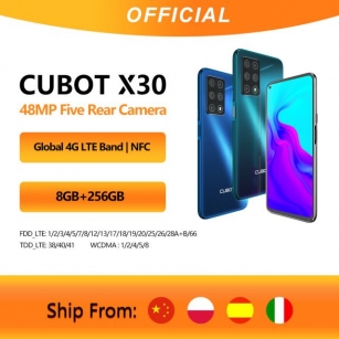 Cellphone Global Version Cubot X30 NFC 48MP Five Camera 32MP Selfie 8GB 256GB 6.4