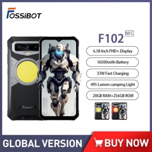 FOSSiBOT F102 Rugged Phone 6.58 Inch FHD+ 120hz 20GB+256GB Smartphone Android 13 Helio G99 Mobile Phone 108MP 16500mAH Cellphone