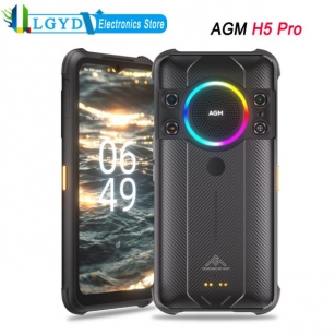 AGM H5 Pro 4G Network 6.52'' Android 12 MTK Helio G85 Octa Core 8GB RAM 128GB ROM NFC Wireless Charge Night Camera 7000mAh 48MP