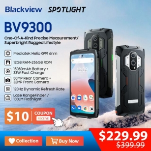[NEW]Blackview BV9300 Rugged Machine G99 Octa Core 6.7'' 120Hz Display 12GB 256GB,15080mAh Laser Measure/Lighting Global Version