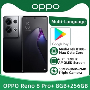 OPPO Reno 8 Pro Plus 5G MTK Dimensity 8100-Max Octa Core 6.7'' 120Hz AMOLED Screen 50MP Triple Camera 4500 Battery 80W Charger