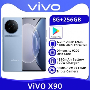 VIVO X90 5G NFC Dimensity 9200 Octa Core 6.78'' 120Hz AMOLED Screen 50MP Triple Camera 4810mAh Battery 120W Fast Charger