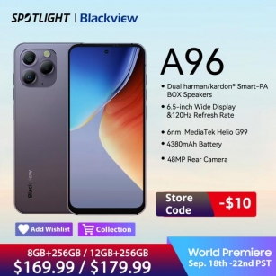 [World Premiere] Blackview A96 Android 13 Smartphone Helio G99 12GB 256GB Mobile Phone 6.5'' 2.4K Display With 120Hz Cellphone