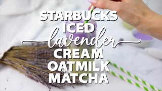 Starbucks Iced Lavender Cream Oatmilk Matcha