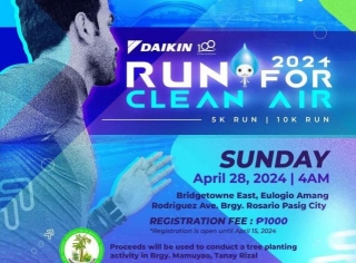 Daikin Run For Clean Air 2024 At Bridgetown East, Pasig | April 28, 2024