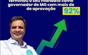 Governo de Aécio Neves teve 92% de aprovação dos mineiros