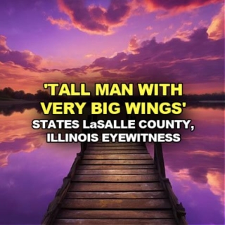 'TALL MAN WITH VERY BIG WINGS' States LaSalle County, Illinois Eyewitness