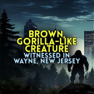 BROWN, GORILLA-LIKE CREATURE Witnessed In Wayne, New Jersey