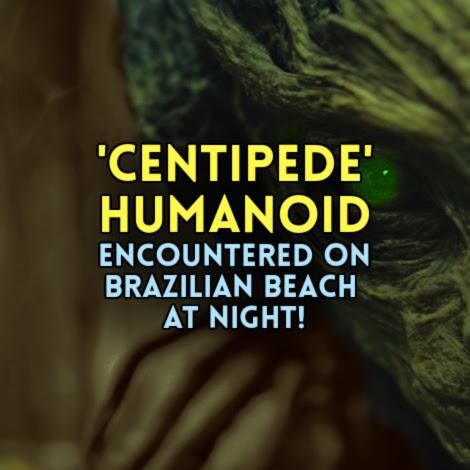 'CENTIPEDE' HUMANOID Encountered on Brazilian Beach at Night!