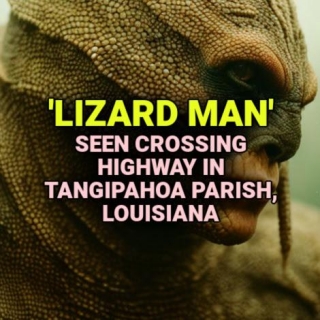 'LIZARD MAN' Seen Crossing Highway In Tangipahoa Parish, Louisiana