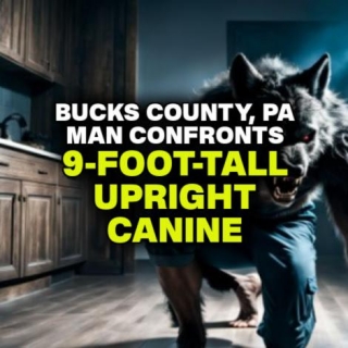 Bucks County, PA Witness Confronts 9-FOOT-TALL UPRIGHT CANINE