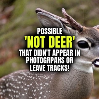 Possible 'NOT DEER' That Didn't Appear In Photographs Or Leave Tracks!