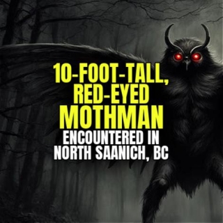 10-FOOT-TALL, RED-EYED 'MOTHMAN' Encountered In North Saanich, BC