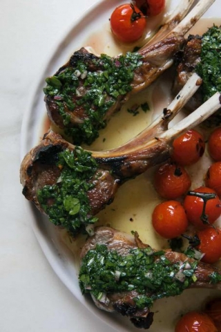 Grilled Lamb Chops With Chimichurri