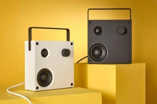Industrial Elegance Of IKEA’s Portable Audio Speaker Vappeby 8×8