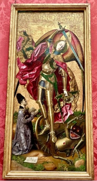 Modern Art Monday Presents: Bartolome Bermejo, Saint Michael Triumphs Over The Devil