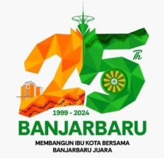 Logo Dan Tema HUT Ke-25 Banjarbaru 2024