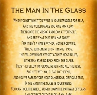 THE MAN IN THE GLASS