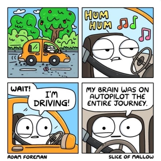 Has This Ever Happened To You: Brain On Autopilot [Comic]