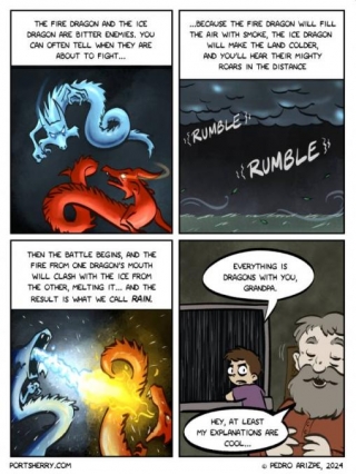 How Dragons Create Storms And Rain [Comic]