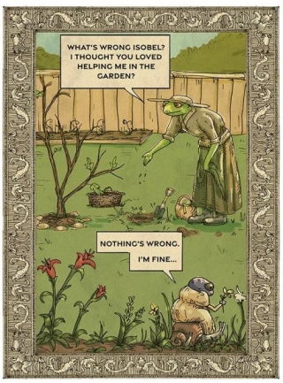 Frogs In The Garden [Comic]