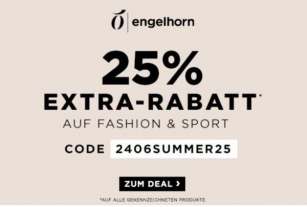 Engelhorn: Satte 25% Rabatt Auf Fashion & Sport