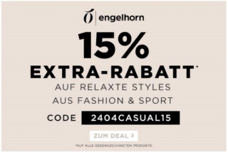*TIPP* Engelhorn: Satte 15% Rabatt Auf Relaxte Styles