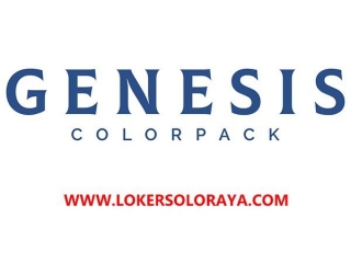 Loker Genesis Colorpack Sukoharjo Operator Sablon Cup Plastik & Kresek