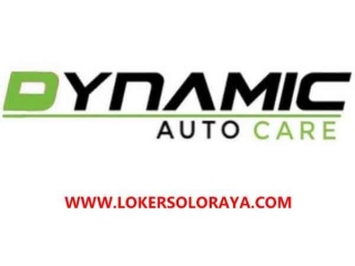Loker Tukang Poles Mobil Dynamic Auto Care Solo Raya
