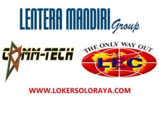 Loker Solo Raya Tentor Bahasa Inggris LEC Lentera Mandiri Group