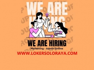 Loker Solo Raya Marketing, Admin Online Di Vito Group