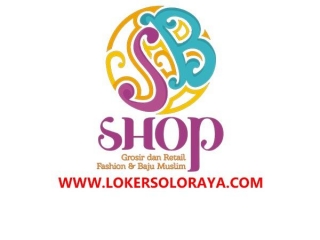 Lowongan Kerja SBSHOP Solo CS Online Shop