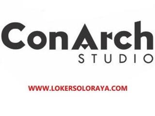 Loker Solo Interior Designer, Architect Designer, Dll Di Conarch Bangun Sejahtera