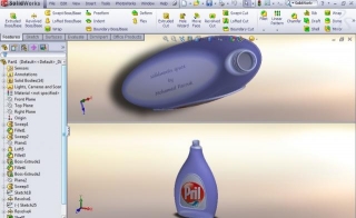 Solidworks Tutorial Using Sweeping Tool  To Custom Design Water Bottles In Any Design Shape