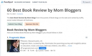 Thrilled To Make The Top Spot For Top 60 Book Review By Mom Bloggers