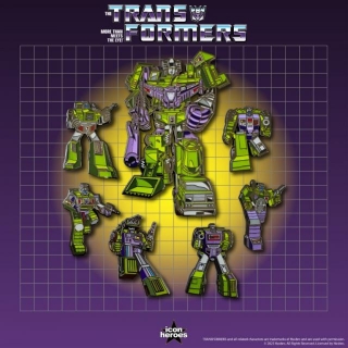 Icon Heroes Unleashes Exclusive Constructicons And Devastator Pin Set