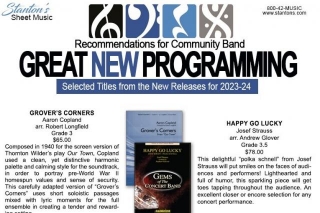 Great New Programming For COMMUNITY BAND