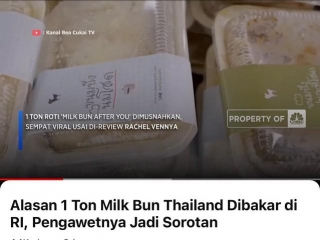 One Tonne Of After You Milk Bun Confiscated By Indonesian Authorities