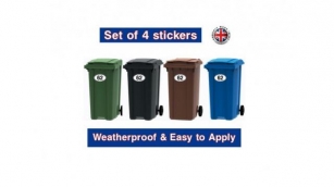 Wheelie Bin House Number Stickers 4 Pack £1.70 @ EBay Seller Decalheads Ltd