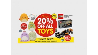 20% Off All Toys In Store @ B&M