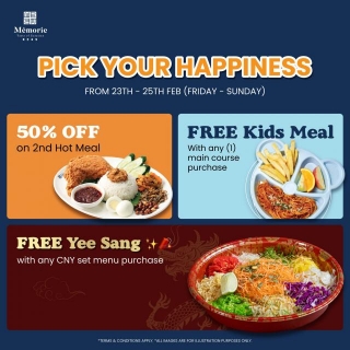 23-25 Feb 2024: Memorie Cafe – Triple Happiness Deal