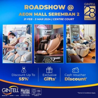 21 Feb-3 Mar 2024: Gintell Roadshow Sale At AEON Mall Seremban 2