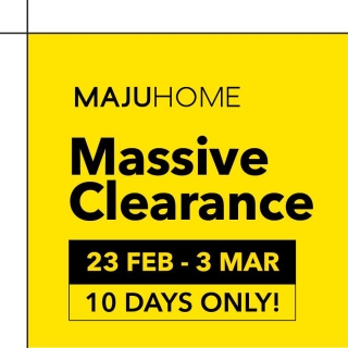 23 Feb-3 Mar 2024: MAJUHOME – Clearance Sale
