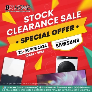 23-25 Feb 2024: DS HOME – Stock Clearance Sale