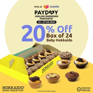 25-27 Feb 2024: Hokkaido Baked Cheese Tart – Lazada Payday Jualan Ramadan Fantastik Promo